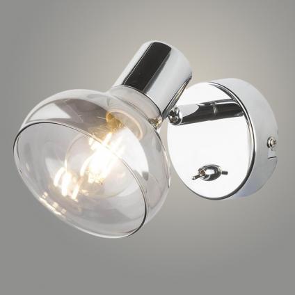Спот 1124/1 CR хром 1х60W E14 h115